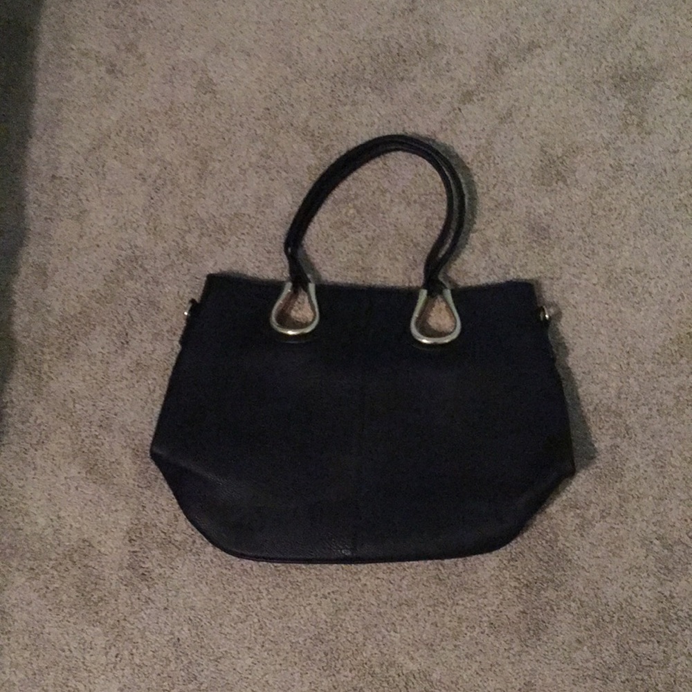 Black and gold purse